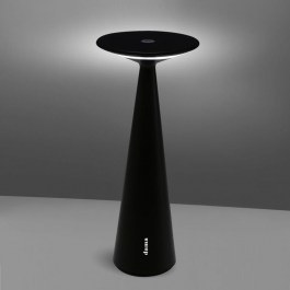 Επιτραπέζιο Φωτιστικό Επαναφορτιζόμενο Led Dama Pro Ld0610N3 Ip54 Black Zafferano BLACK