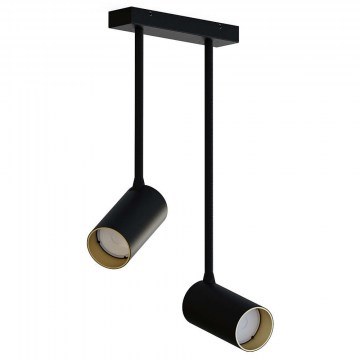 Φωτιστικό Οροφής - Σποτ Mono Long 7675 2xGU10 10W Black-Gold Nowodvorski