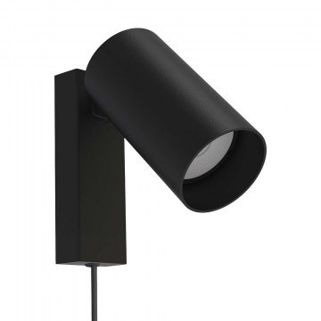 Wall Lamp Mono Kinkiet 7786 Με Καλώδιο 1xGU10 10W Black Nowodvorski