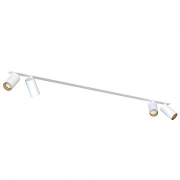 Φωτιστικό Οροφής - Σποτ Mono Surface 7686 4xGU10 10W White-Gold Nowodvorski