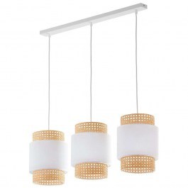 Φωτιστικό Οροφής - Ράγα Boho 6531 3xΕ27 15W 80x120cm White TK Lighting WHITE