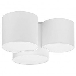 Φωτιστικό Οροφής - Πλαφονιέρα Mona 3441 3xΕ27 15W 54x30cm White TK Lighting WHITE