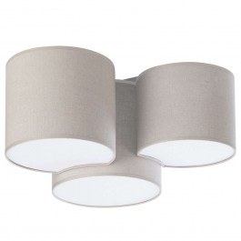 Φωτιστικό Οροφής - Πλαφονιέρα Mona 6591 3xΕ27 15W 54x30cm Natural TK Lighting NATURAL