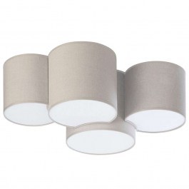Φωτιστικό Οροφής - Πλαφονιέρα Mona 6592 4xΕ27 15W 69x30cm Natural TK Lighting NATURAL