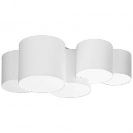 Φωτιστικό Οροφής - Πλαφονιέρα Mona 3443 5xΕ27 15W 81x30cm White TK Lighting WHITE