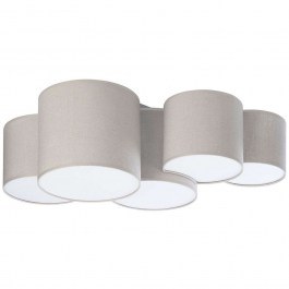 Φωτιστικό Οροφής - Πλαφονιέρα Mona 6593 5xΕ27 15W 81x30cm Natural TK Lighting NATURAL