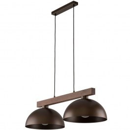 Φωτιστικό Οροφής - Ράγα Oslo 4507 83x33,5x120cm 2xΕ27 15W Brown-Natural TK Lighting NATURAL-BROWN