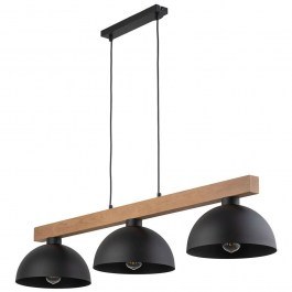 Ceiling Lamp - Rail Oslo 4710 118x27x115cm 3xΕ27 15W Black TK Lighting BLACK