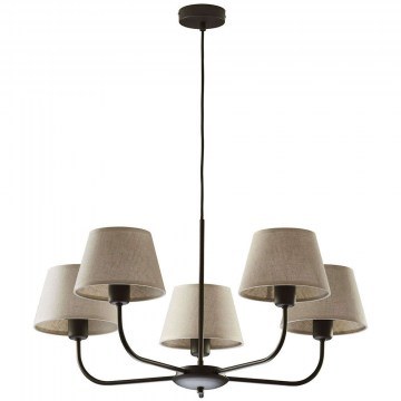 Ceiling Lamp Chicago 3989 5xΕ27 15W 68x86cm Beige TK Lighting