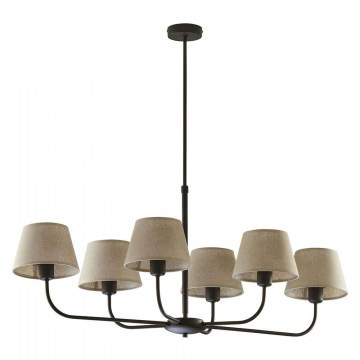 Ceiling Lamp Chicago 3999 6xΕ27 15W 100x90cm Beige TK Lighting