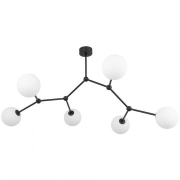 Ceiling Lamp Fairy 4856 6xG9 6W 10,5x55cm Black TK Lighting