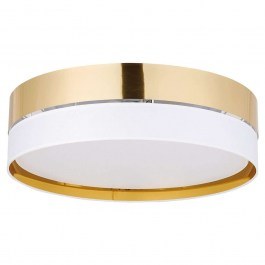 Φωτιστικό Οροφής - Πλαφονιέρα Hilton 4772 3xΕ27 15W Φ45cm 16,5cm White-Gold TK Lighting WHITE-GOLD