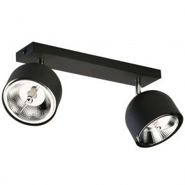 Φωτιστικό Οροφής - Σποτ Altea 6518 2xGU10 AR111 12W 22x17cm Black TK Lighting BLACK