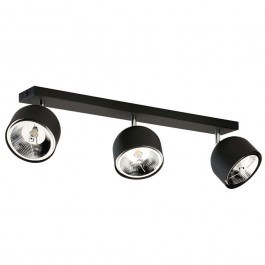Φωτιστικό Οροφής - Σποτ Altea 6520 3xGU10 AR111 12W 72x17cm Black TK Lighting BLACK
