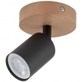 Φωτιστικό Οροφής - Σποτ Top Wood 3290 1xGU10 10W 10x14cm Black TK Lighting BLACK