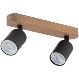 Φωτιστικό Οροφής - Σποτ Top Wood 3291 2xGU10 10W 35x14cm Black TK Lighting BLACK