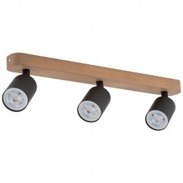Φωτιστικό Οροφής - Σποτ Top Wood 3292 3xGU10 10W 53x14cm Black TK Lighting BLACK
