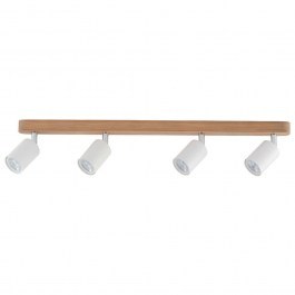 Φωτιστικό Οροφής - Σποτ Top Wood 3297 4xGU10 10W 76x14cm White TK Lighting WHITE