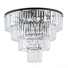 Ceiling Light Cristal L 7630 71x60cm 12xE14 60W Black-Clear Nowodvorski BLACK-CLEAR