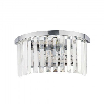 Wall Lamp Cristal 7632 32x15x16cm 2xE14 Silver-Clear Nowodvorski