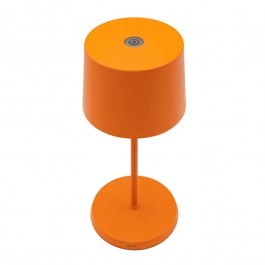 Φωτιστικό Επιτραπέζιο Επαναφορτιζόμενο Olivia Mini LD0860Z3 Φ11x22cm Led 2,2W Orange Zafferano ORANGE