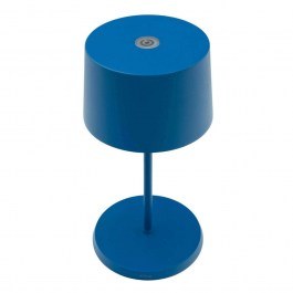 Φωτιστικό Επιτραπέζιο Επαναφορτιζόμενο Olivia Mini LD0860K3 Φ11x22cm Led 2,2W Blue Zafferano BLUE