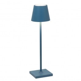 Rechargeable Table Lamp Poldina Pro Micro LD0490K3 7x27,5cm Led 1,8W Blue Zafferano BLUE