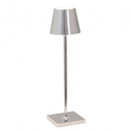 Rechargeable Table Lamp Poldina Pro Micro LD0490C3 7x27,5cm Led 1,8W Chrome Zafferano CHROME