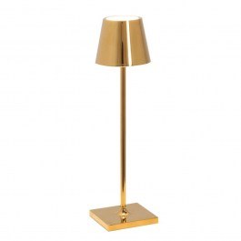 Rechargeable Table Lamp Poldina Pro Micro LD0490O3 7x27,5cm Led 1,8W Gold Zafferano GOLD