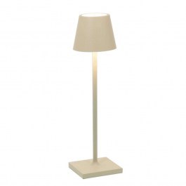 Rechargeable Table Lamp Poldina Pro Micro LD0490S3 7x27,5cm Led 1,8W Sand Zafferano SAND