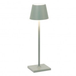 Rechargeable Table Lamp Poldina Pro Micro LD0490G3 7x27,5cm Led 1,8W Light Green Zafferano LIGHT GREEN