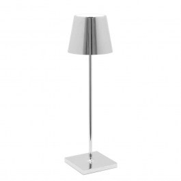 Rechargeable Table Lamp Poldina Pro LD0340C3 11,1x38cm Led 2,2W Chrome Zafferano CHROME