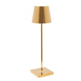 Rechargeable Table Lamp Poldina Pro LD0340O3 11,1x38cm Led 2,2W Gold Zafferano GOLD