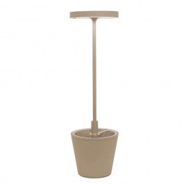 Rechargeable Table Lamp Poldina Reverso LD0420S3 D11x35cm Led 2,3W Sand Zafferano SAND