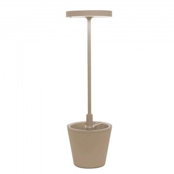 Rechargeable Table Lamp Poldina Reverso LD0420S3 D11x35cm Led 2,3W Sand Zafferano