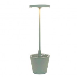 Rechargeable Table Lamp Poldina Reverso LD0420G3 D11x35cm Led 2,3W Light Green Zafferano LIGHT GREEN