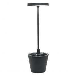 Rechargeable Table Lamp Poldina Reverso LD0420N3 D11x35cm Led 2,3W Dark Grey Zafferano DARK GREY