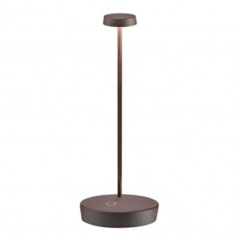Rechargeable Table Lamp Swap LD1010R3 D10x32,5cm Led 2W Corten Zafferano CORTEN