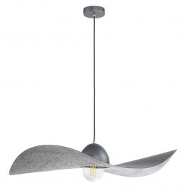 Φωτιστικό Οροφής Kapello L 32336 Φ76x12,5/80cm 1xE27 60W Silver Sigma Lighting SILVER