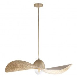 Φωτιστικό Οροφής Kapello L 32341 Φ76x12,5/80cm 1xE27 60W Gold Sigma Lighting GOLD