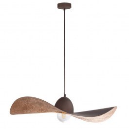 Φωτιστικό Οροφής Kapello L 32351Φ76x12,5/80cm 1xE27 60W Brown-Copper Sigma Lighting BROWN-COPPER