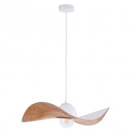 Φωτιστικό Οροφής Kapello M 32344 Φ55x12,5/80cm 1xE27 60W White-Copper Sigma Lighting WHITE-COPPER