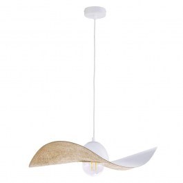 Φωτιστικό Οροφής Kapello M 32345 Φ55x12,5/80cm 1xE27 60W White-Gold Sigma Lighting WHITE-GOLD
