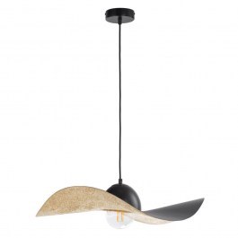 Φωτιστικό Οροφής Kapello M 32347 Φ55x12,5/80cm 1xE27 60W Gold-Black Sigma Lighting GOLD-BLACK