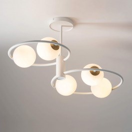 Φωτιστικό Οροφής-Πλαφονιέρα Aqua 5 33469 40x70x37cm 5xG9 12W White Sigma Lighting WHITE