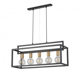 Ceiling Light-Rail Vigo 5 32443 26x73x80cm 5xE27 60W Black-Gold Sigma Lighting BLACK-GOLD