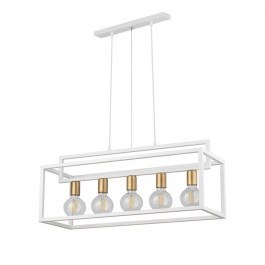 Ceiling Light-Rail Vigo 5 32444 26x73x80cm 5xE27 60W White-Gold Sigma Lighting WHITE-GOLD