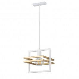 Ceiling Light Merci 1 32387 26x26x90cm 1xE27 60W White-Gold Sigma Lighting WHITE-GOLD