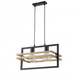 Φωτιστικό Οροφής-Ράγα Merci 2 32389 26x40,5x80cm 2xE27 60W Black-Gold Sigma Lighting BLACK-GOLD