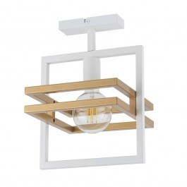 Φωτιστικό Οροφής-Πλαφονιέρα Merci 1 32399 26x26x34cm 1xE27 60W White-Gold Sigma Lighting WHITE-GOLD